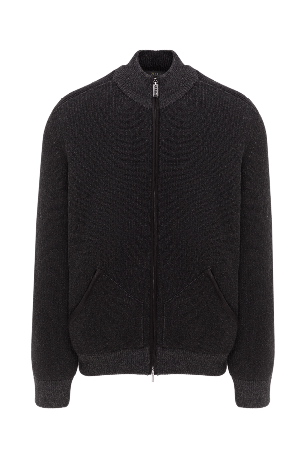 Zilli men's classic bomber jacket with a stand-up collar 193222 - photo 1