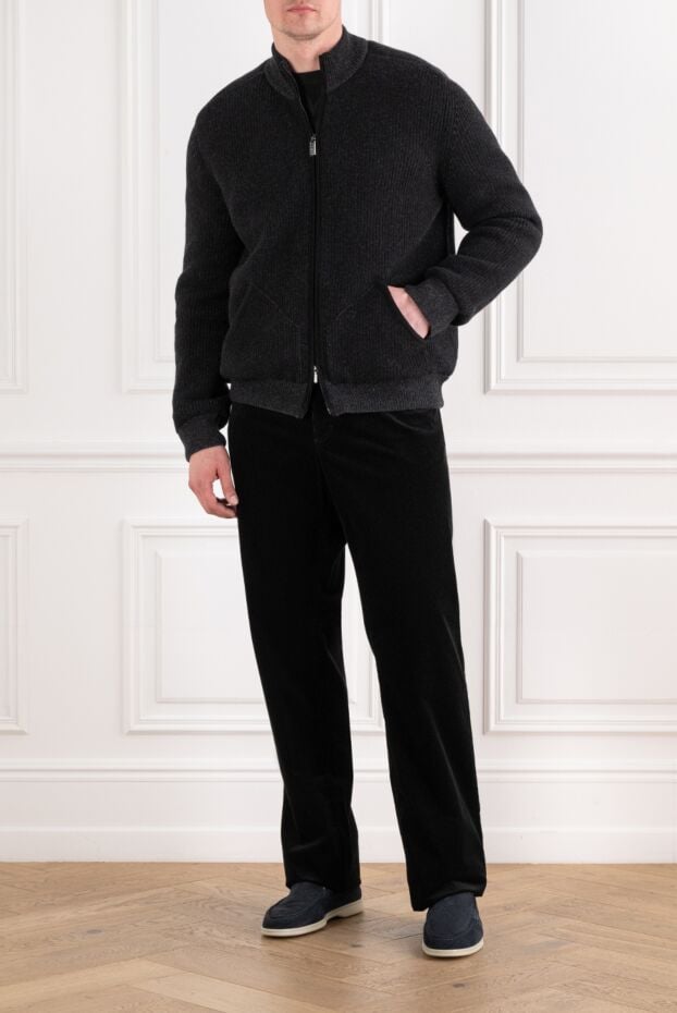 Zilli men's classic bomber jacket with a stand-up collar 193222 - photo 2