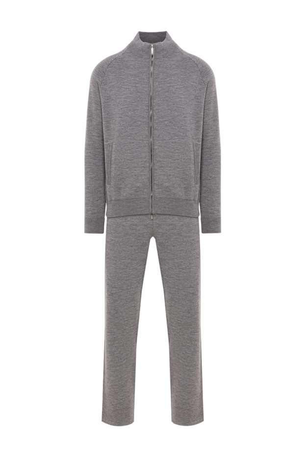 Zilli men's gray tracksuit made of high-quality cashmere and silk 193224 - photo 1