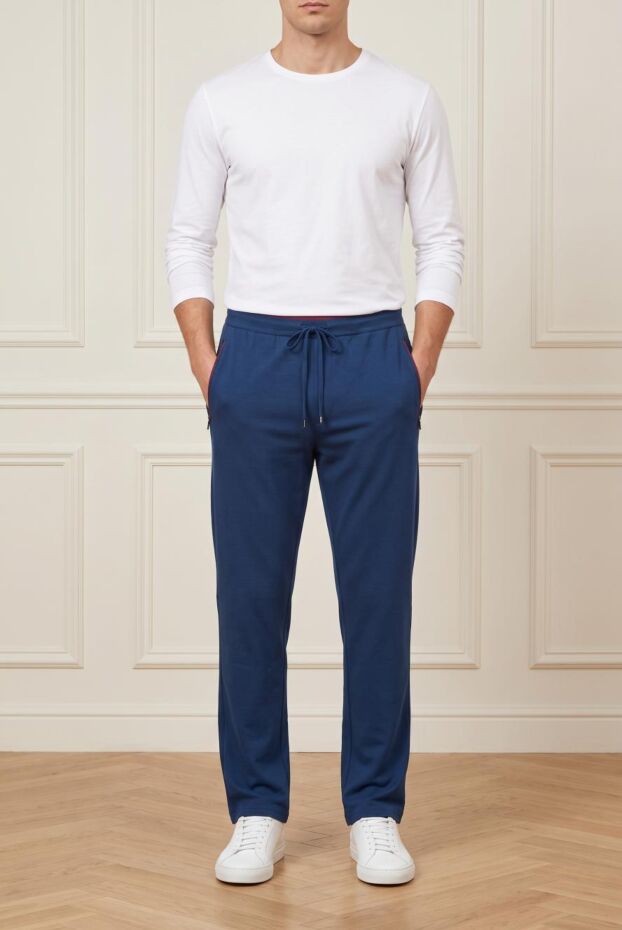 Zilli men's light blue jersey sweatpants 193251 - photo 1