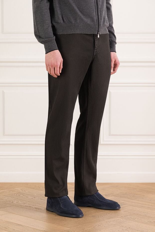 Brioni classic straight-leg black jeans with five pockets 193284 - photo 3