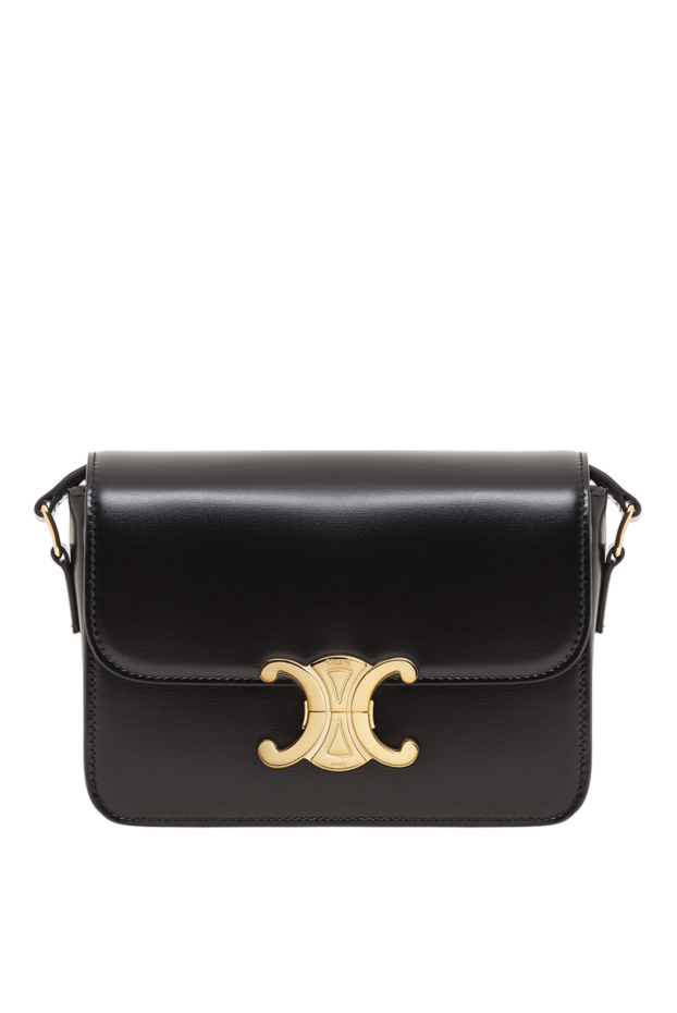 Celine teen triomphe black shiny calfskin bag 193323 - photo 1