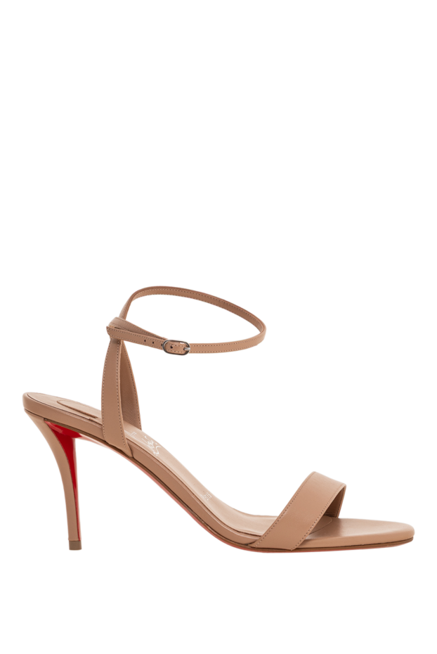 Christian Louboutin miss z beige nappa leather strappy sandals 193325 - photo 1