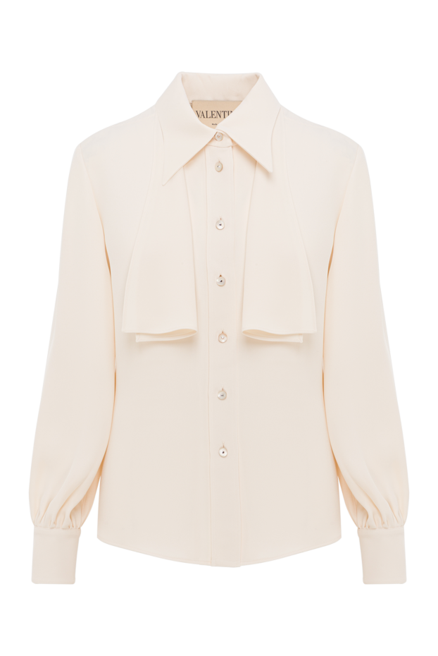Valentino women's cream silk cady blouse 193344 - photo 1