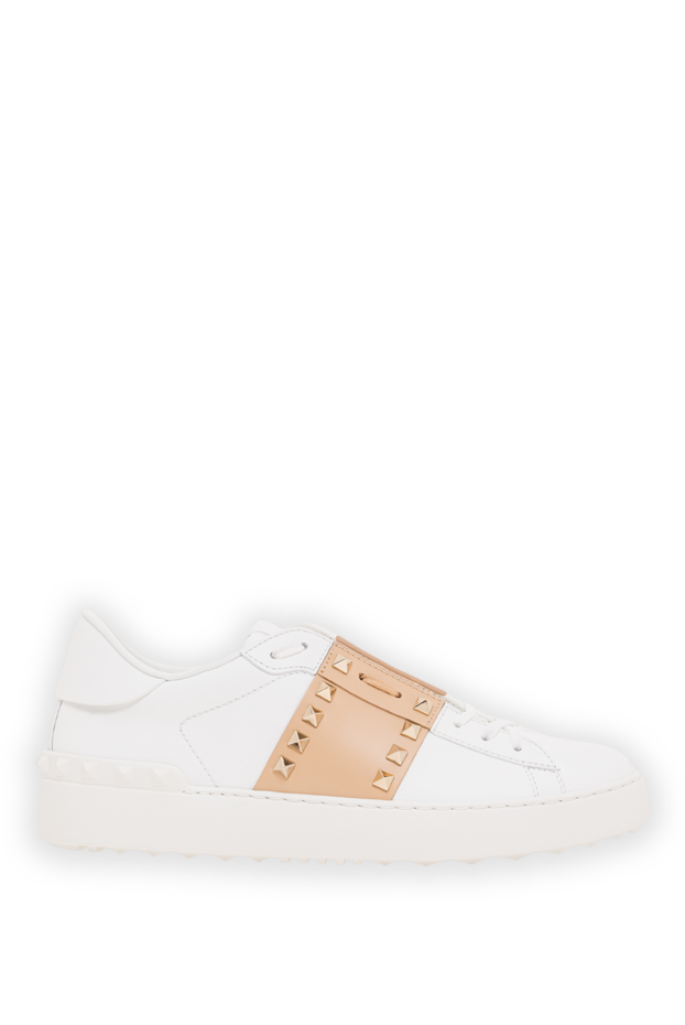 Valentino rockstud untitled women's leather sneakers with signature metal studs 193345 - photo 1