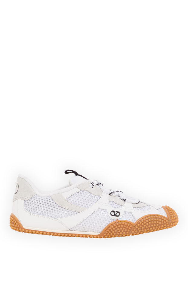 Valentino women's amphibia sneakers in white with a unique sole 193346 - photo 1