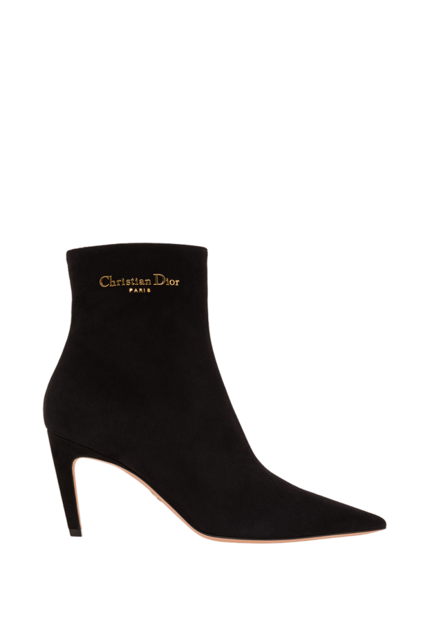 Dior my dior black goatskin suede heeled ankle boots 193348 - photo 1
