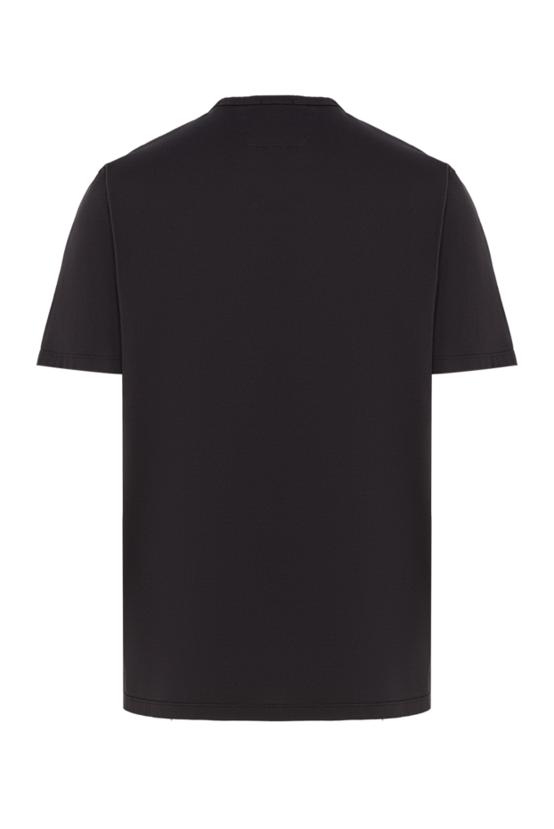 C.P.Company мужская черная футболка с нашивкой-логотипом на груди из 100% хлопка 193362 - фото 2