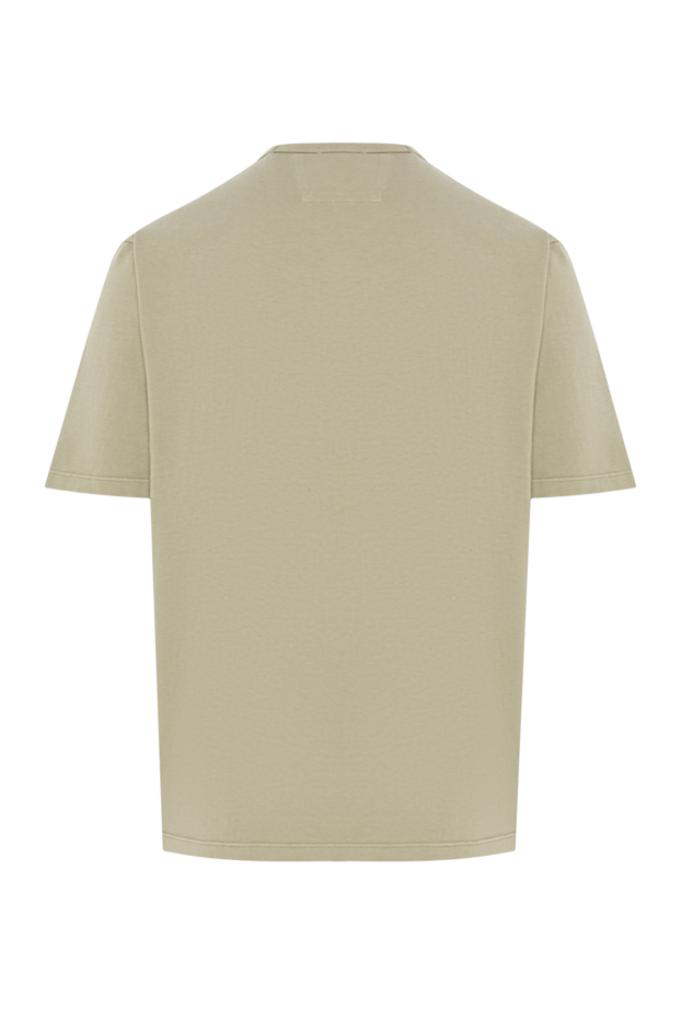 C.P.Company мужская светло-зеленая футболка с логотипом на груди из 100% хлопка 193364 - фото 2