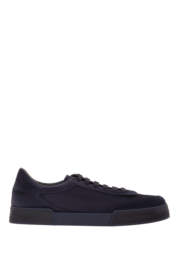 Dolce & Gabbana men's portofino yacht sneakers in dark blue leather 193383 - photo 1