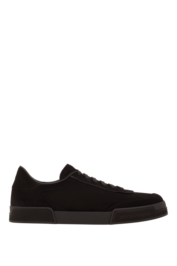 Dolce & Gabbana men's portofino yacht sneakers in black suede 193385 - photo 1