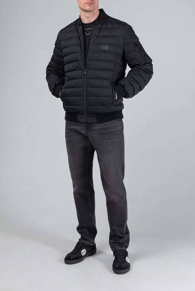 Dolce & Gabbana black quilted down bomber jacket 193392 - photo 2