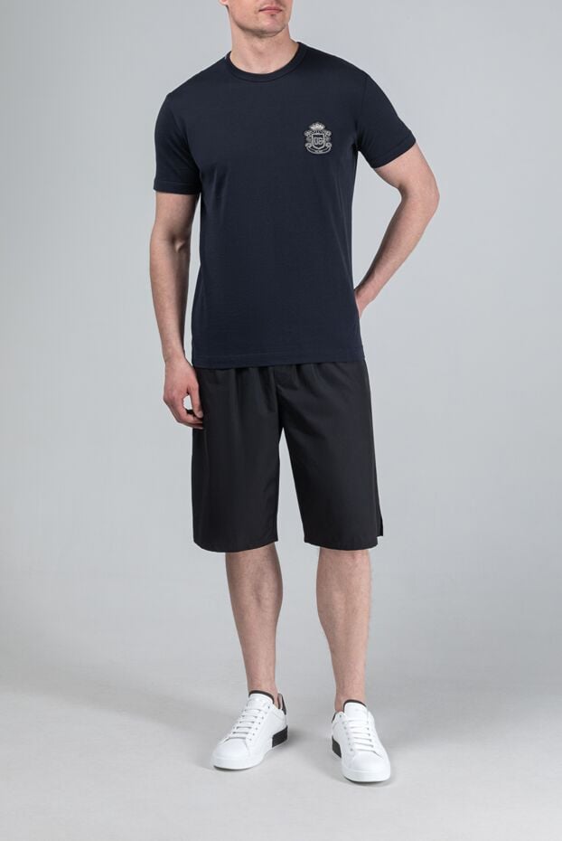 Dolce & Gabbana men's cotton shorts with elastic waistband and drawstring 193395 - photo 2