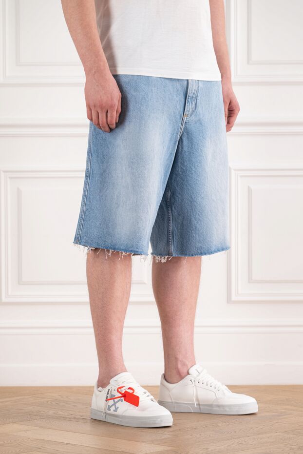 Dolce & Gabbana men's denim bermuda shorts with raw hem 193396 - photo 3