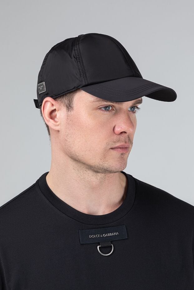 Dolce & Gabbana black gabardine baseball cap with tonal stitching 193407 - photo 2