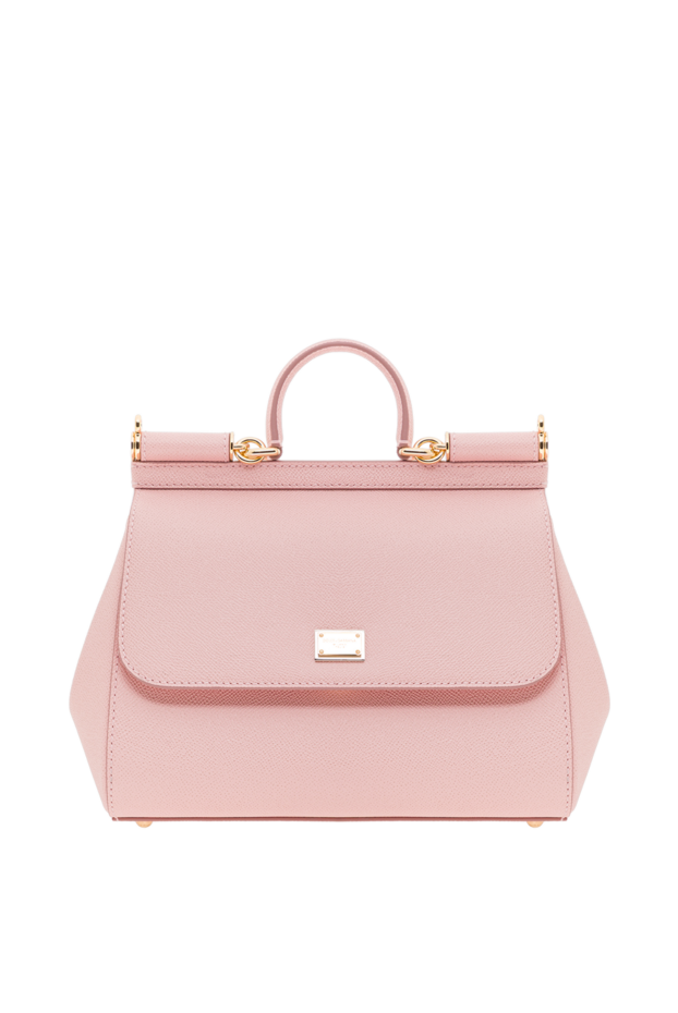 Dolce & Gabbana large pink sicily dauphine calfskin bag 193421 - photo 1
