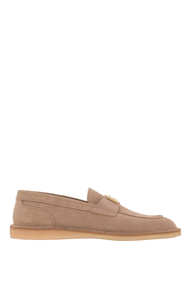 Dolce & Gabbana women's loafers in beige calfskin suede 193423 - photo 1