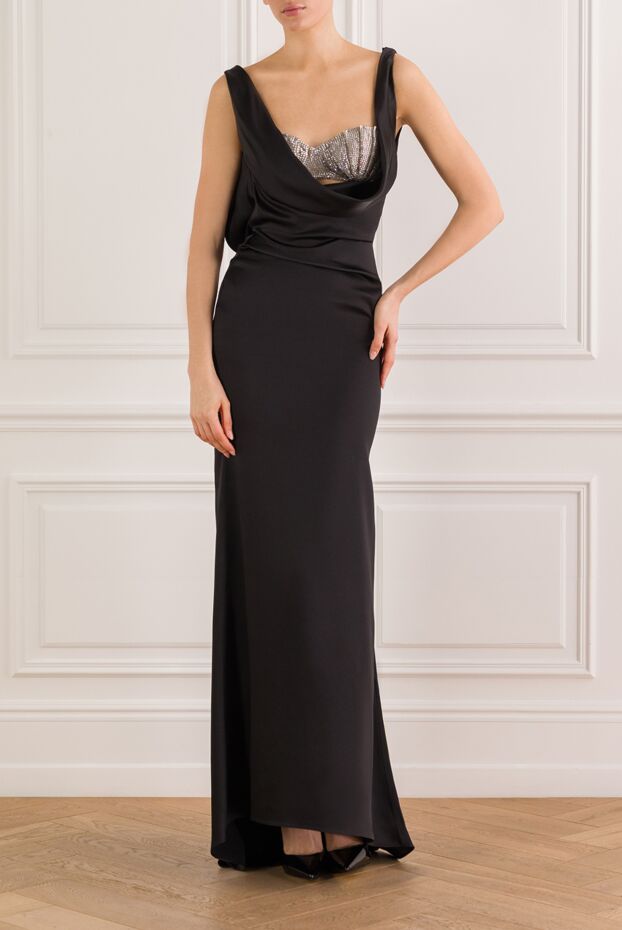 Giuseppe Di Morabito black fitted maxi evening dress 193429 - photo 2