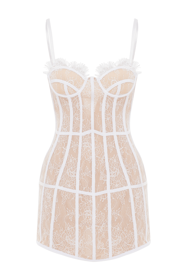 Giuseppe Di Morabito white lace mini dress with corset bodice 193430 - photo 1