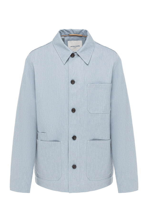 Jacob Cohen men's lightweight blue overshot shirt jacket 193487 - photo 1
