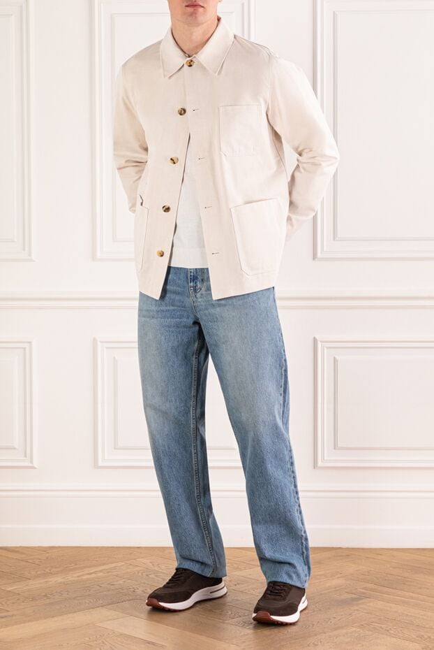 Jacob Cohen men's work-style jacket with a straight cut and a turn-down collar 193488 - photo 2