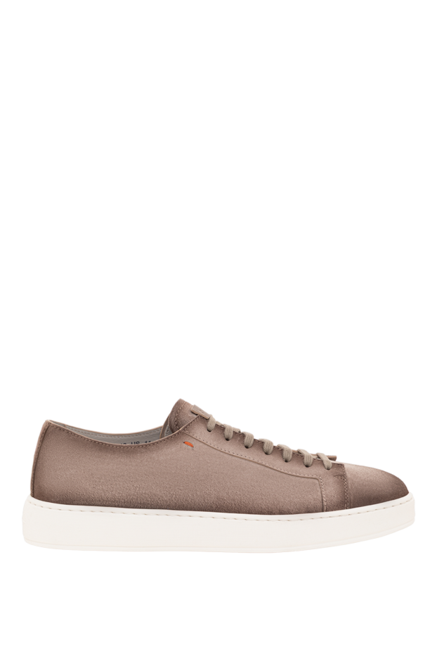 Santoni seta men's brown suede sneakers 193527 - photo 1