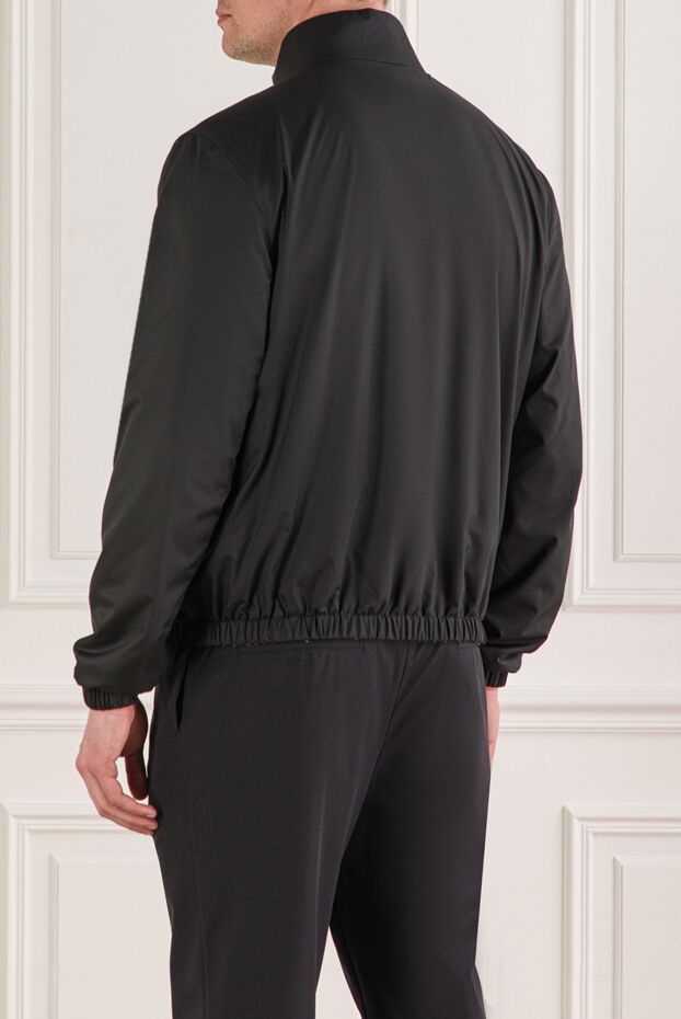 Kiton black men's zip-up jacket with a stand-up collar 193547 - photo 3