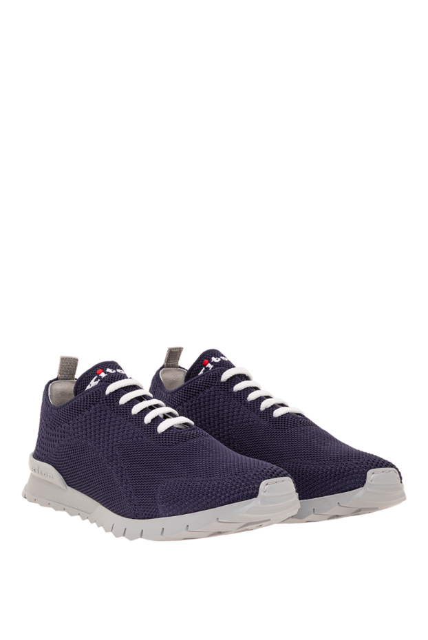 Kiton blue men's fits sneakers made of breathable knit 193550 - photo 3