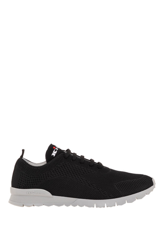 Kiton black men's knit sneakers with a grey sole 193551 - photo 1