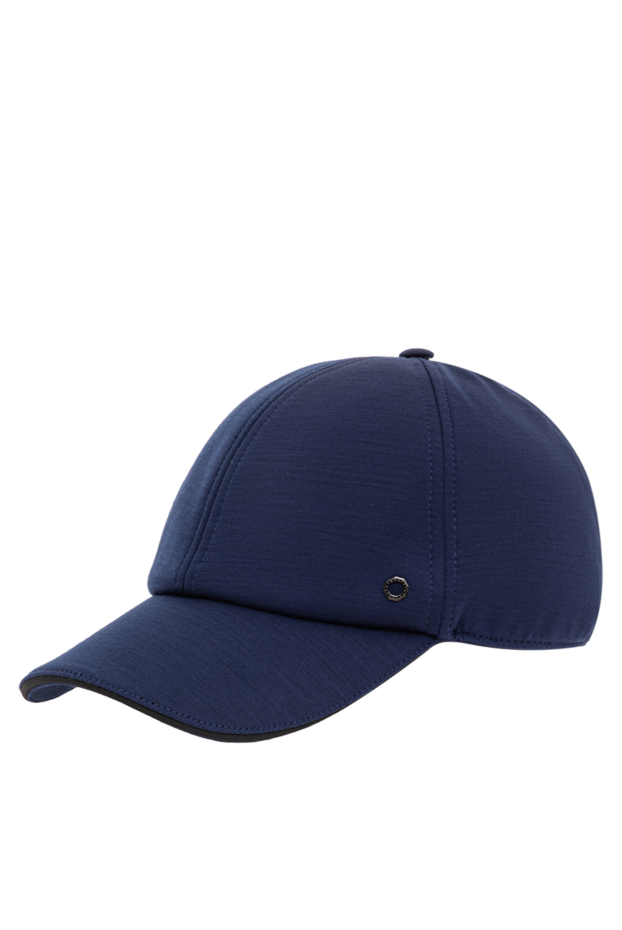 Stefano Ricci blue wool baseball cap with signature metal detail 193574 - photo 3