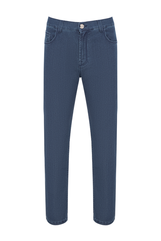 Stefano Ricci classic five-pocket jeans in dark blue with a slightly tapered fit 193578 - photo 1
