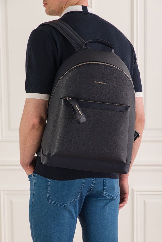 Stefano Ricci a leather backpack with a grained texture and a metal logo. 193606 - photo 2