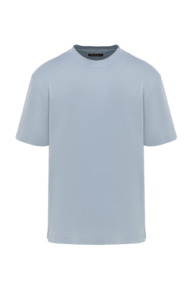 Loro Piana ray t-shirt in light blue cotton jersey 193638 - photo 1