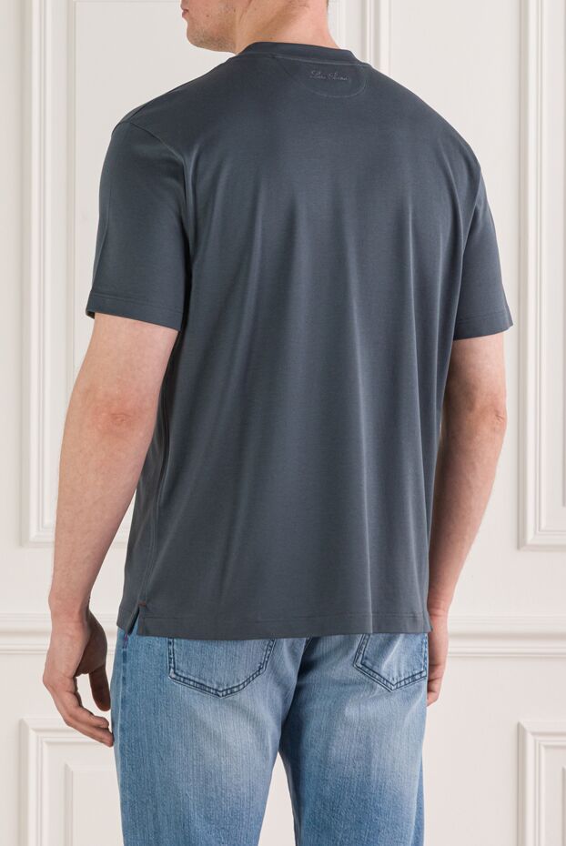 Loro Piana men's gray ray cotton jersey t-shirt 193639 - photo 3