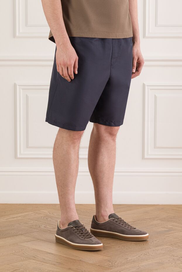 Loro Piana blue bay shorts for the pool and beach with swimming trunks 193644 - photo 3