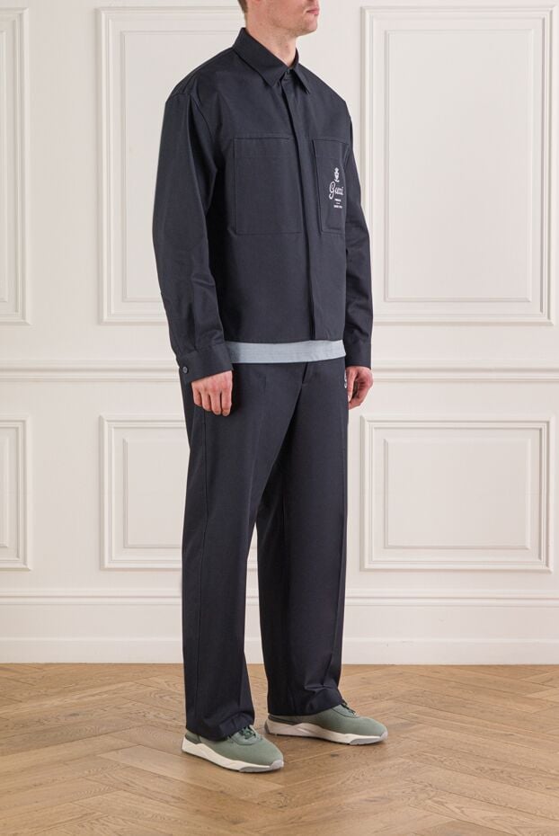 Gucci men's dark blue workwear-style walking suit 193687 - photo 3