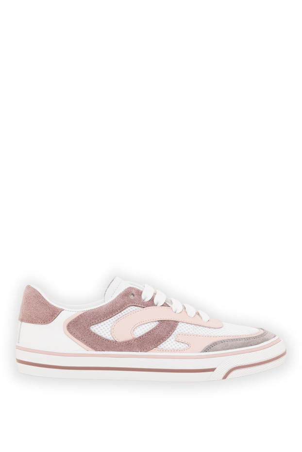 Dolce & Gabbana women's white sailing sneakers made of calfskin and polyester 193740 - photo 1