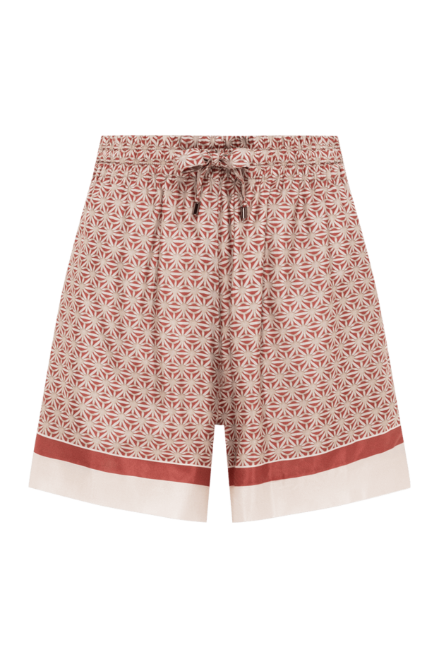 Brunello Cucinelli женские шорты из натурального шелка с высокой посадкой 193793 - фото 1