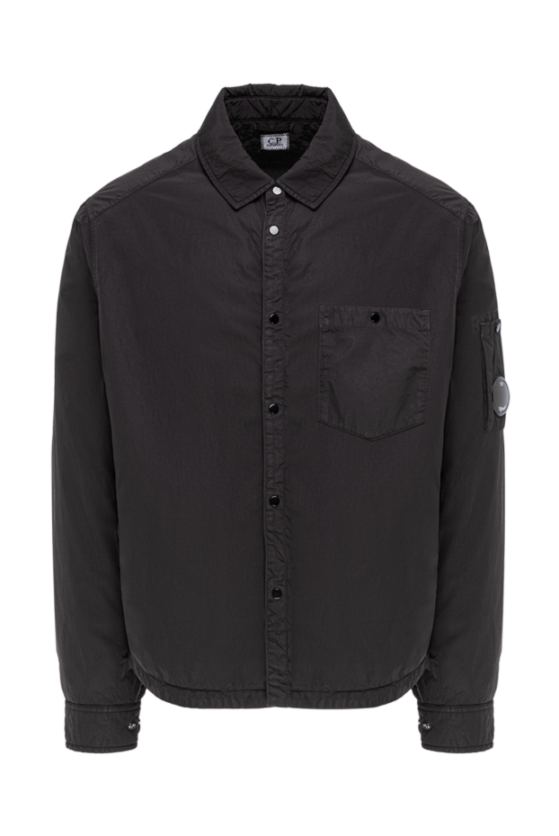 Men's windproof and water-resistant black shirt jacket - photo 1