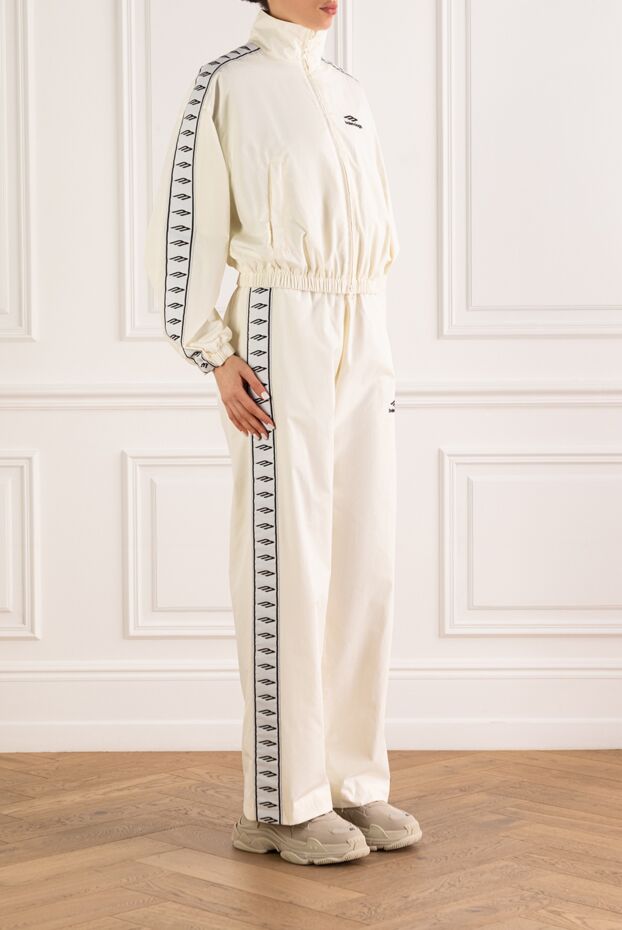 Balenciaga 3b sports icon women's tracksuit in ivory 193906 - photo 3