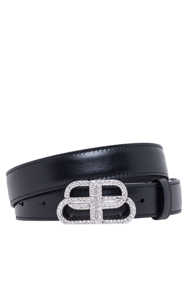 Balenciaga women's bb crystal belt with crystal-encrusted buckle 193915 - photo 1
