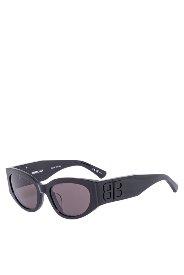 Balenciaga women's cat eye sunglasses with black glossy bb logo 193916 - photo 3