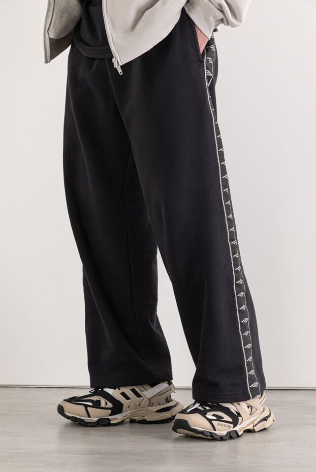 Balenciaga track sneaker in black mesh and white nylon 193921 - photo 3