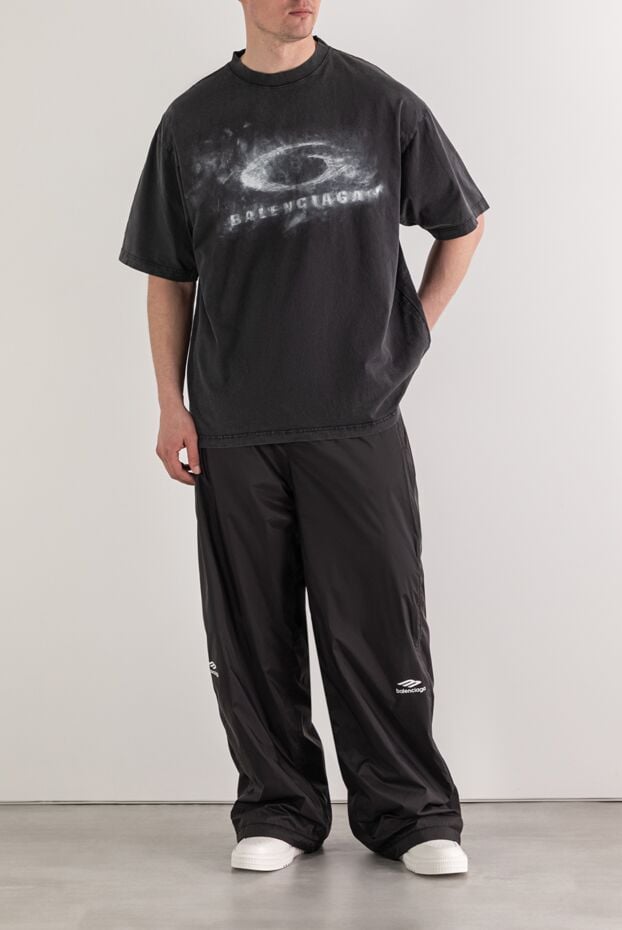 Balenciaga crayon loop t-shirt with a faded effect and graphic print. 193936 - photo 2