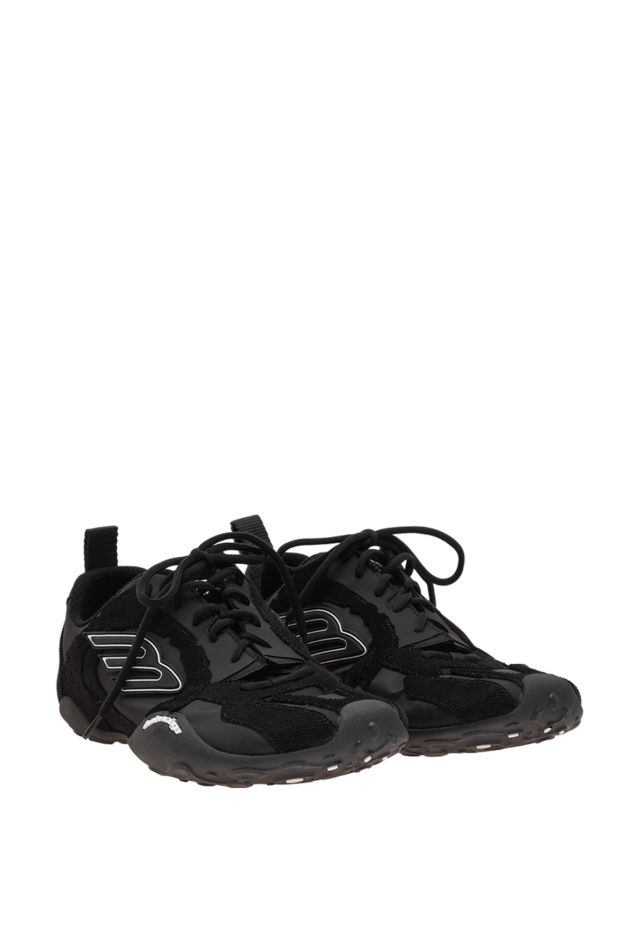 Balenciaga men's monday ultra sneakers in black with a distressed effect 193995 - photo 3