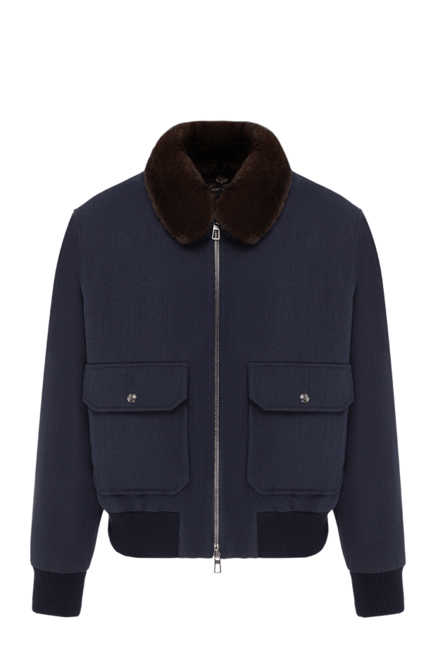 Men's demi-season bomber jacket in aviator style - photo 1