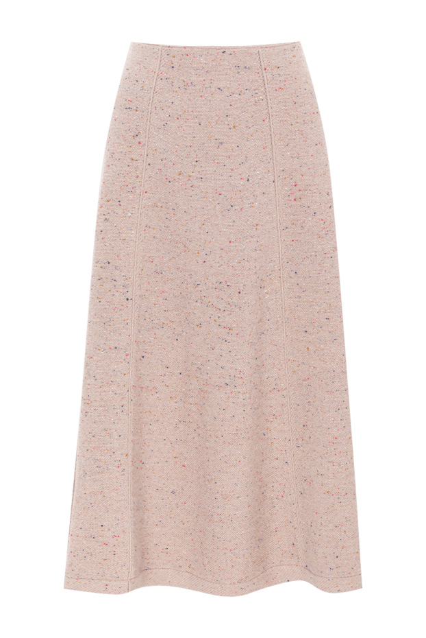 Loro Piana knitted cashmere midi skirt with a melange texture 194017 - photo 1