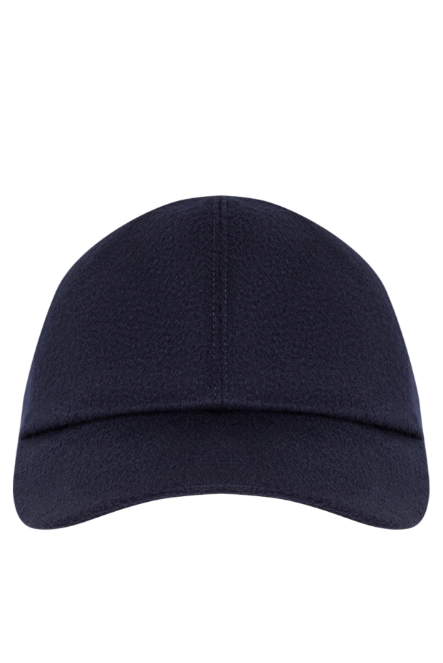 Loro Piana men's dark blue cashmere baseball cap with a water-repellent finish 194057 - photo 1
