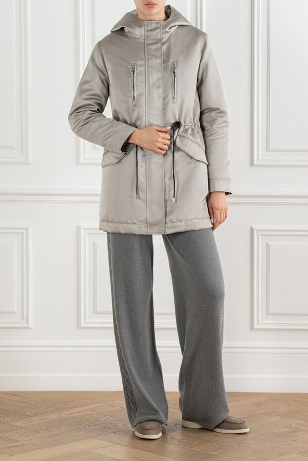 Fabio Gavazzi silky pearl nylon hooded parka 194058 - photo 2
