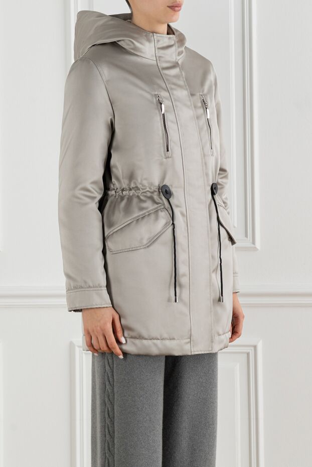Fabio Gavazzi silky pearl nylon hooded parka 194058 - photo 3